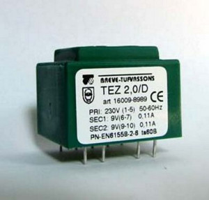 Transformator TEZ 2/D 230/9-9V
