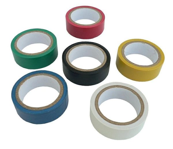 TAŚMA IZOLACYJNA 15mm x 5m zestaw 6szt.