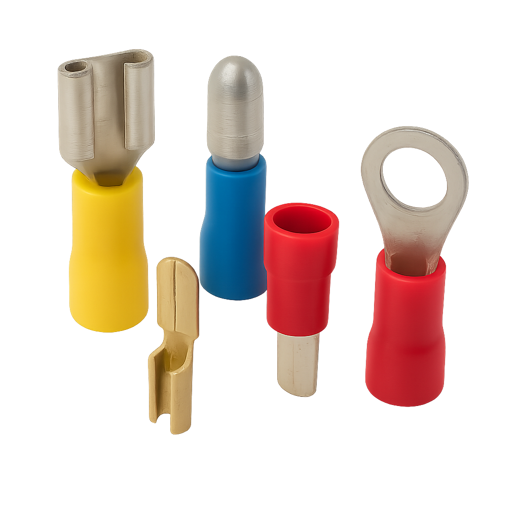 Gniazdo 6,3/1,5 mm2 czerwone izolowany 100szt