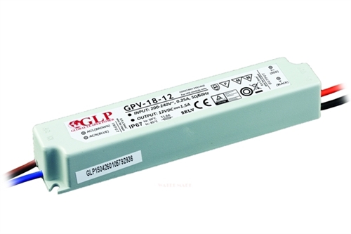 ZASILACZ GPV-18-12 18W 12V 1,5A IP67