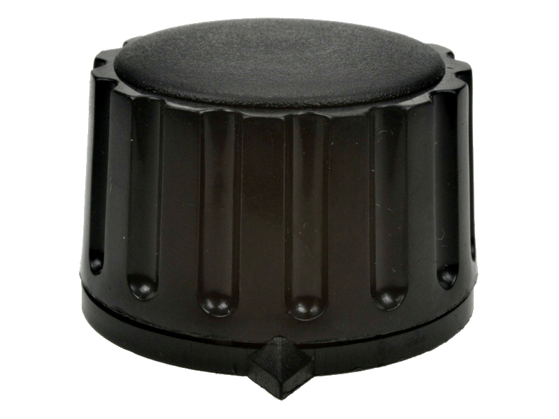 GAŁKA 32MM CZARNA OŚKA 6MM